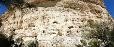 Montezuma Castle.  The bark on the trees here was very interesting.