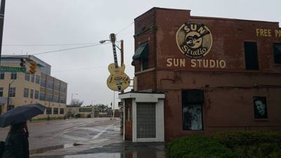 Sun Studio...where Elvis was discovered and recorded until his contract was sold to RCA for about $35,000.