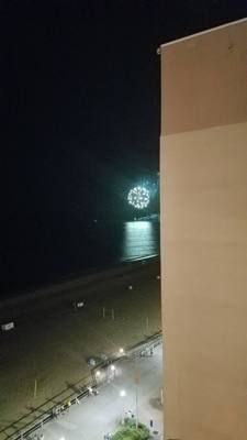 Every Sunday at 10pm Virginia Beach oceanfront has a fireworks show.  They shoot them off of a ship.  Very nice surprise
