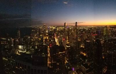John Hancock observatory with the family and our good buddy Sean.