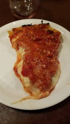 Finishing the night at Lou Malnatis.  Fantastic pizza day.