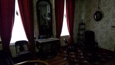 Stopped by Abraham Lincoln's house on the way home from Chicago. Aaron slept in the car.