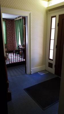 Stopped by Abraham Lincoln's house on the way home from Chicago. Aaron slept in the car.