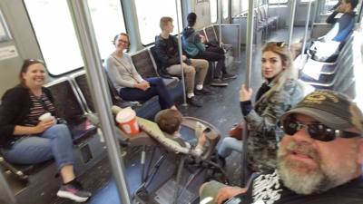 You don't really know a city until you use its public transit system.  On our way to Freedom Trail in Boston.  Gotta lov