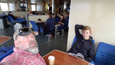 On the ferry to Nantucket...