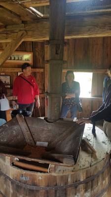 The oldest continuously operating windmill in the United States.   Currently the sheets are down and being maintained.  