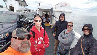 On the ferry again.   Headed to Martha's Vineyard today.