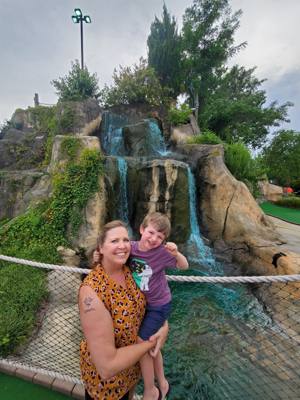 Mini golf at Pirate Cove is always a blast.  Last time we went to Pirates Cove was in West Yarmouth.