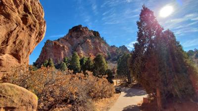 Really beautiful here.  A little hike to earn our lunch calories.