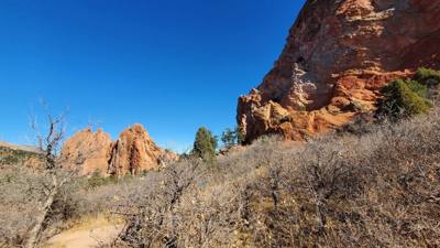Really beautiful here.  A little hike to earn our lunch calories.