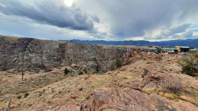 The Royal Gorge...1000 ft to the river below.