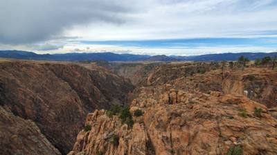 The Royal Gorge...1000 ft to the river below.