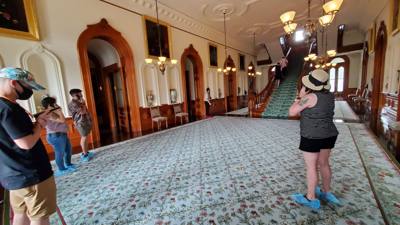 Today's morning cultural excursion was the Iolani Palace. Quick bit of trivia... Hawaii is the only state that has had