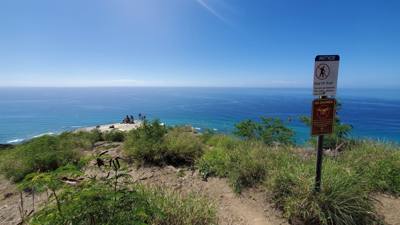 A hike up Diamond Head to get the day started.