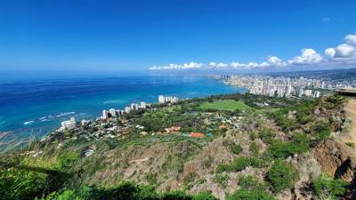 A hike up Diamond Head to get the day started.