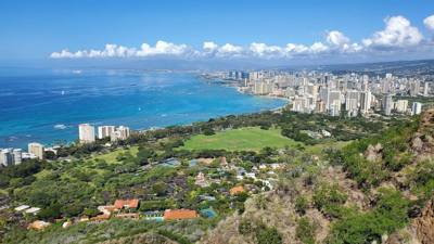 A hike up Diamond Head to get the day started.