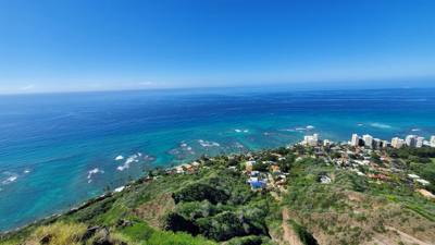 A hike up Diamond Head to get the day started.