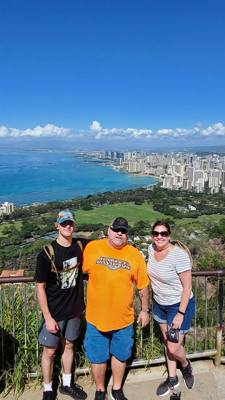 A hike up Diamond Head to get the day started.