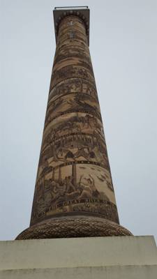 The views at the Astoria Column we're fantastic!  About 240 degrees of unobstructed view around the mountain.  And the d