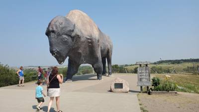 A quick stop at National Buffalo Museum on the way to Bismarck today.  Got my learn on.