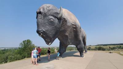 A quick stop at National Buffalo Museum on the way to Bismarck today.  Got my learn on.