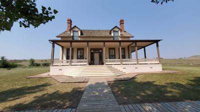 George Custer House was our third stop today. Also on site was the barracks for his men. This was the second build of