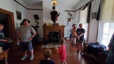 George Custer House was our third stop today. Also on site was the barracks for his men. This was the second build of