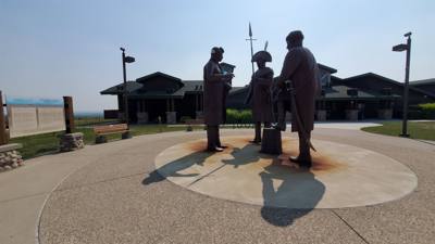 The Lewis and Clark Interpretive Center was the last stop yesterday.  Coolest thing here was the Lewis Air Rifle.  Watch