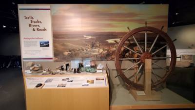 We started the morning off today with the Missouri Yellowstone Confluence Interpretive Center. The water is so shallow h