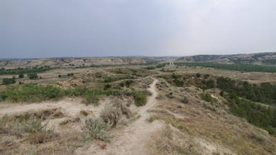 We left Williston North Dakota to head for the south unit of the Theodore Roosevelt National Park. Tonight we're staying