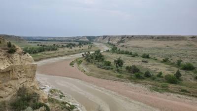 We left Williston North Dakota to head for the south unit of the Theodore Roosevelt National Park. Tonight we're staying