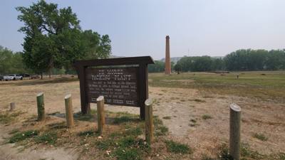 This was the De Mores Packing Plant.  This was central to the beef industry here.