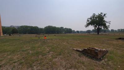 This was the De Mores Packing Plant.  This was central to the beef industry here.
