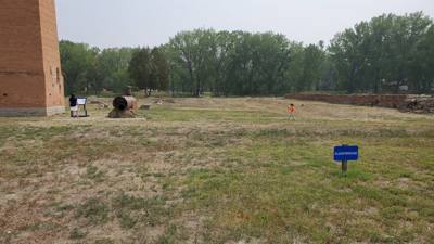 This was the De Mores Packing Plant.  This was central to the beef industry here.