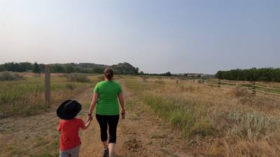 A quick hike in the morning in Sully Creek State Park to get the juices flowing.
