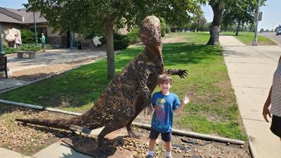 This dinosaur museum had different information than the other one previous in the week.  Good stuff.  Avery was in heave
