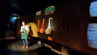 Took a tour of the Jameson distillery today.  We loved the tour and our guide Wesley was so entertaining! Grabbed a coup