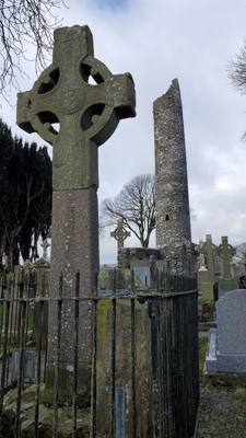 Interesting stop on the way to Belfast today. A Monastic site. Learned something new about the Celtic Cross. Apparent