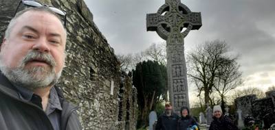 Interesting stop on the way to Belfast today. A Monastic site. Learned something new about the Celtic Cross. Apparent