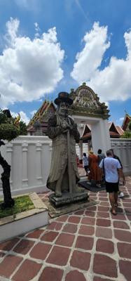 Wat Pho Temple today was both beautiful and educational.  Also known as the Temple of the Reclining Buddha.  Was built i