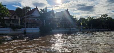 This afternoon started with a canal trip through Bangkok.  Feeding the fish was an experience.  Pretty interesting.  Lot