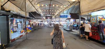 Stopped by the Chiang Mai Night Market after dinner.  Interesting but quite a bit of the mass produced touristy stuff.  