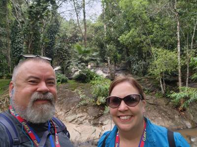 First up this morning was a visit to the Queen Sirikit Canopy Walk.  Beautiful views and listing to the moving water of 