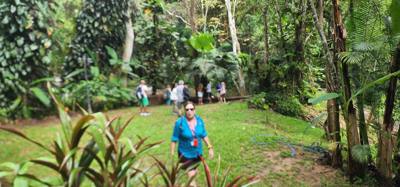 First up this morning was a visit to the Queen Sirikit Canopy Walk.  Beautiful views and listing to the moving water of 