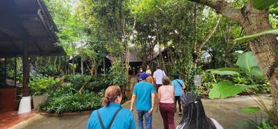 Lunch today was at the Bai Orchid.  Buffet style authentic Thai food.  More plants to take in.  Butterfly Farm was close