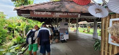 I'm labeling the Bosang Umbrella Making Center as the  "pleasantly surprised" excursion of the day.  I wasn't holding ou