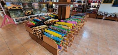 I'm labeling the Bosang Umbrella Making Center as the "pleasantly surprised" excursion of the day. I wasn't holding ou