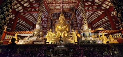 Wat Suan Dok...our second Temple of the day. Very ornate. Great to photograph this one. Beautiful!