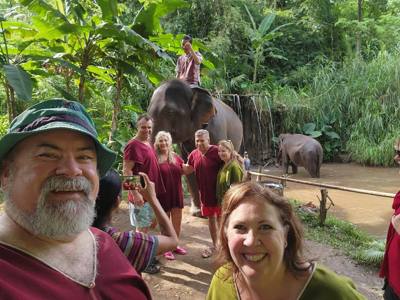 A visit to the Elephant Eco Valley elephant camp was a great addition to the trip. Passion fruit drinks greeted us afte