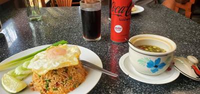 Next rest stop on the way to Chiang Rai. Just as interesting as the last. Neat restaurant on the Lao River. A pie ven
